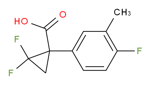 2,2-difluoro-1-(4-fluoro-3-methylphenyl)cyclopropane-1-carboxylic acid