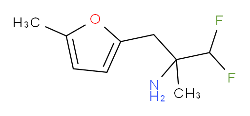 1,1-difluoro-2-methyl-3-(5-methylfuran-2-yl)propan-2-amine