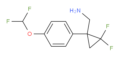 {1-[4-(difluoromethoxy)phenyl]-2,2-difluorocyclopropyl}methanamine