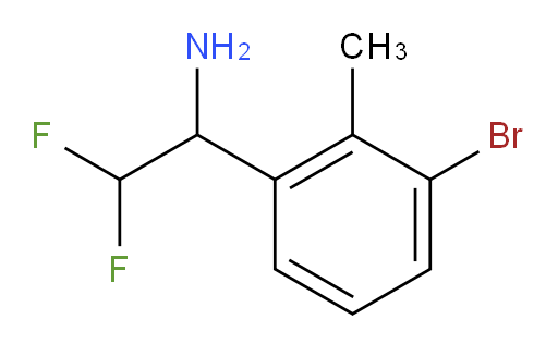 1-(3-bromo-2-methylphenyl)-2,2-difluoroethan-1-amine
