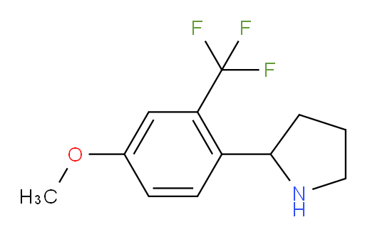 2-[4-methoxy-2-(trifluoromethyl)phenyl]pyrrolidine