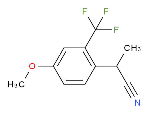 2-[4-methoxy-2-(trifluoromethyl)phenyl]propanenitrile