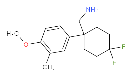 [4,4-difluoro-1-(4-methoxy-3-methylphenyl)cyclohexyl]methanamine