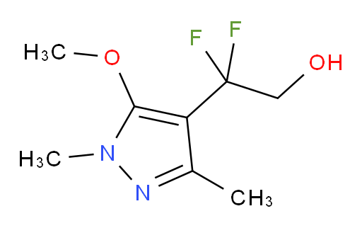 2,2-difluoro-2-(5-methoxy-1,3-dimethyl-1H-pyrazol-4-yl)ethan-1-ol
