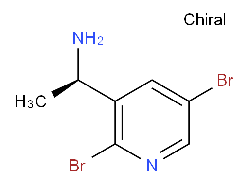 (1R)-1-(2,5-dibromopyridin-3-yl)ethan-1-amine