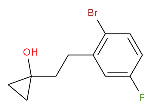 1-[2-(2-bromo-5-fluorophenyl)ethyl]cyclopropan-1-ol