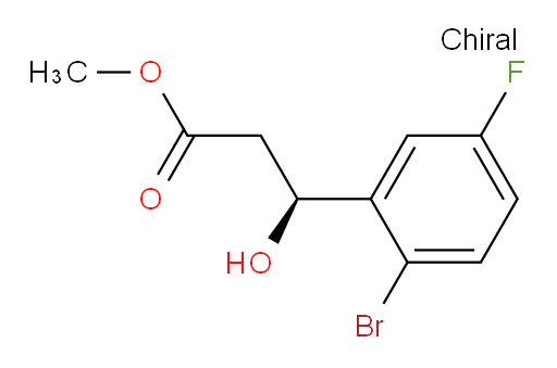 methyl (3S)-3-(2-bromo-5-fluorophenyl)-3-hydroxypropanoate