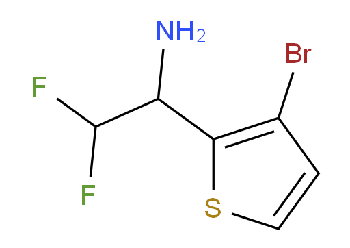 1-(3-bromothiophen-2-yl)-2,2-difluoroethan-1-amine