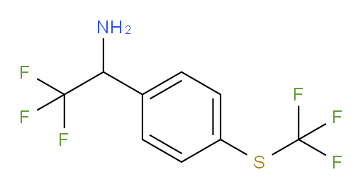 2,2,2-trifluoro-1-{4-[(trifluoromethyl)sulfanyl]phenyl}ethan-1-amine