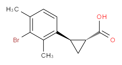 rac-(1R,2R)-2-(3-bromo-2,4-dimethylphenyl)cyclopropane-1-carboxylic acid