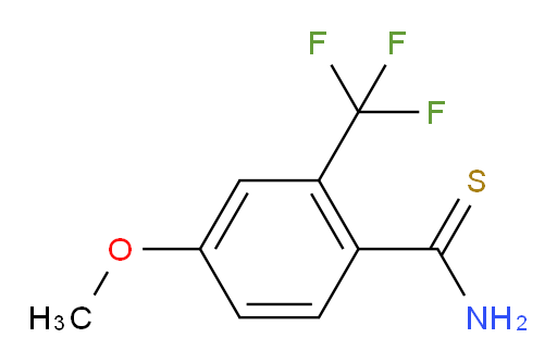 4-methoxy-2-(trifluoromethyl)benzene-1-carbothioamide