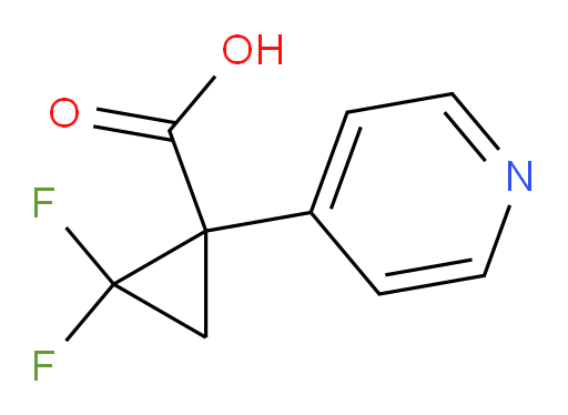 2,2-difluoro-1-(pyridin-4-yl)cyclopropane-1-carboxylic acid