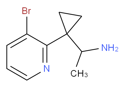 1-[1-(3-bromopyridin-2-yl)cyclopropyl]ethan-1-amine