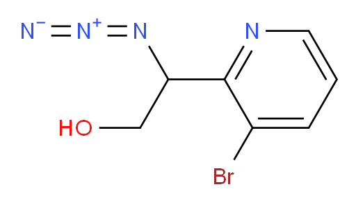 2-azido-2-(3-bromopyridin-2-yl)ethan-1-ol