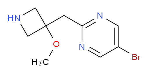 5-bromo-2-[(3-methoxyazetidin-3-yl)methyl]pyrimidine