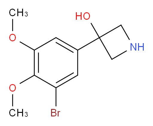 3-(3-bromo-4,5-dimethoxyphenyl)azetidin-3-ol