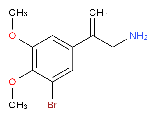 2-(3-bromo-4,5-dimethoxyphenyl)prop-2-en-1-amine