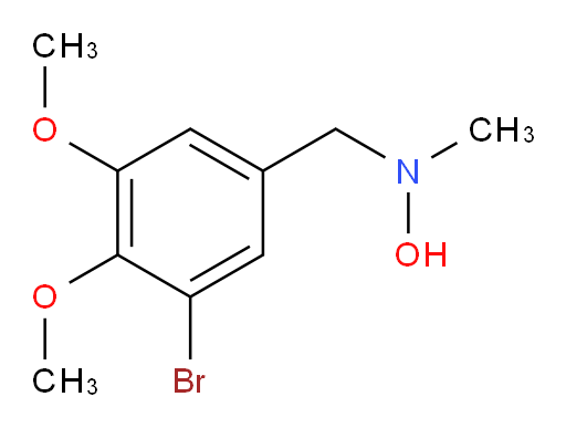 N-[(3-bromo-4,5-dimethoxyphenyl)methyl]-N-methylhydroxylamine