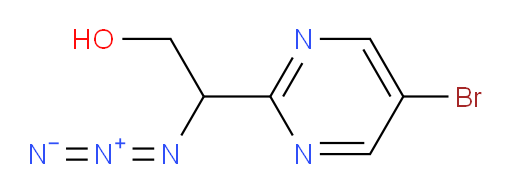 2-azido-2-(5-bromopyrimidin-2-yl)ethan-1-ol