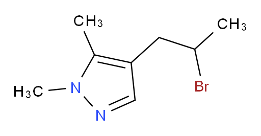 4-(2-bromopropyl)-1,5-dimethyl-1H-pyrazole