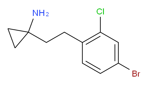 1-[2-(4-bromo-2-chlorophenyl)ethyl]cyclopropan-1-amine