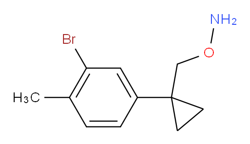 O-{[1-(3-bromo-4-methylphenyl)cyclopropyl]methyl}hydroxylamine