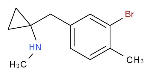 1-[(3-bromo-4-methylphenyl)methyl]-N-methylcyclopropan-1-amine
