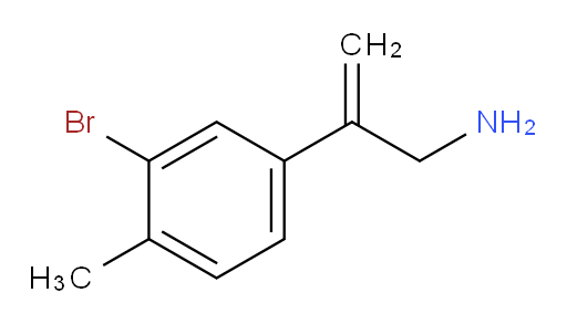 2-(3-bromo-4-methylphenyl)prop-2-en-1-amine