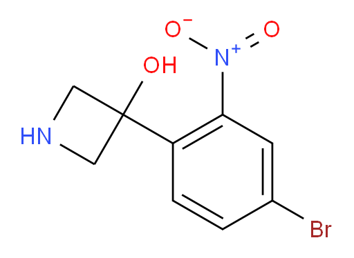 3-(4-bromo-2-nitrophenyl)azetidin-3-ol