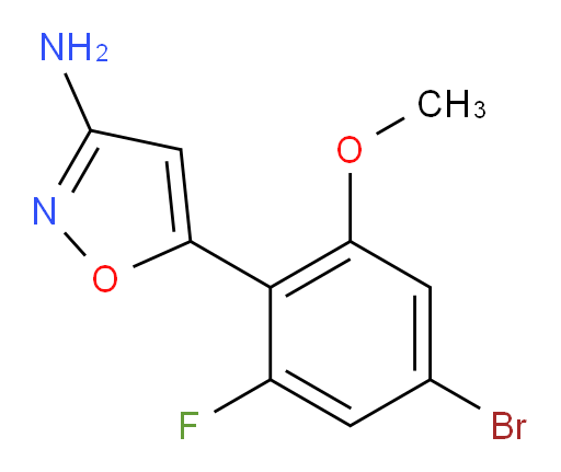 5-(4-bromo-2-fluoro-6-methoxyphenyl)-1,2-oxazol-3-amine
