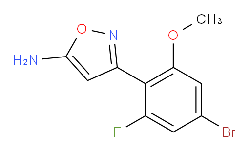 3-(4-bromo-2-fluoro-6-methoxyphenyl)-1,2-oxazol-5-amine