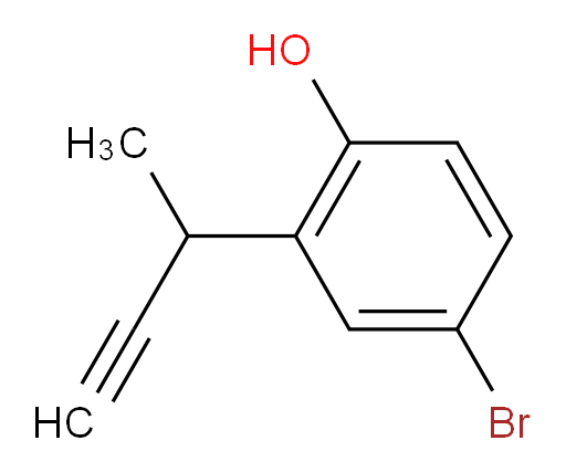4-bromo-2-(but-3-yn-2-yl)phenol