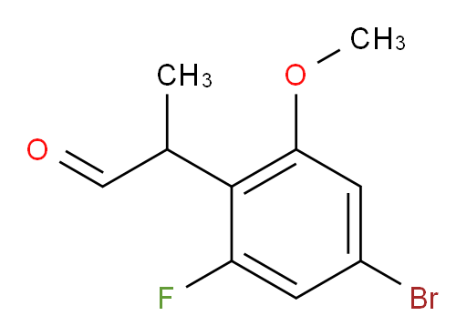 2-(4-bromo-2-fluoro-6-methoxyphenyl)propanal