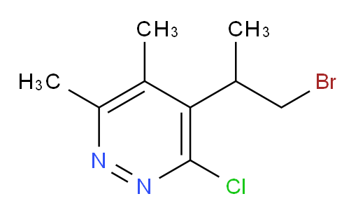 4-(1-bromopropan-2-yl)-3-chloro-5,6-dimethylpyridazine