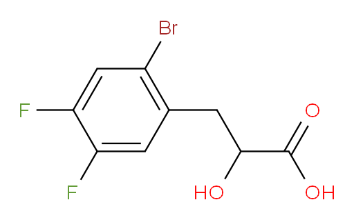 3-(2-bromo-4,5-difluorophenyl)-2-hydroxypropanoic acid