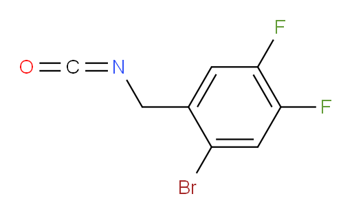 1-bromo-4,5-difluoro-2-(isocyanatomethyl)benzene