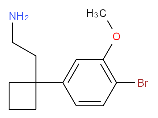 2-[1-(4-bromo-3-methoxyphenyl)cyclobutyl]ethan-1-amine