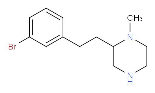2-[2-(3-bromophenyl)ethyl]-1-methylpiperazine
