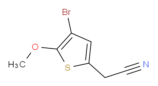 2-(4-bromo-5-methoxythiophen-2-yl)acetonitrile