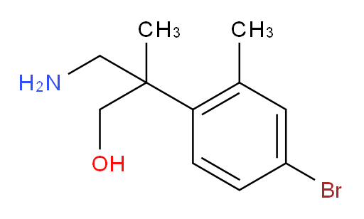 3-amino-2-(4-bromo-2-methylphenyl)-2-methylpropan-1-ol