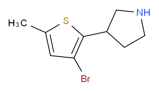 3-(3-bromo-5-methylthiophen-2-yl)pyrrolidine