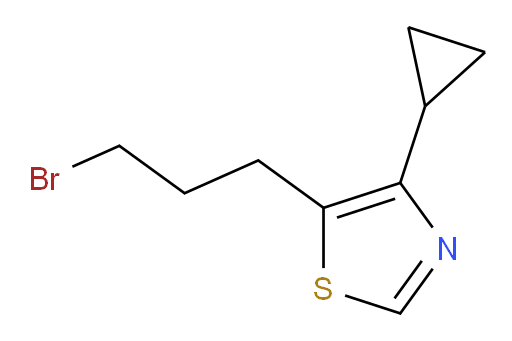 5-(3-bromopropyl)-4-cyclopropyl-1,3-thiazole