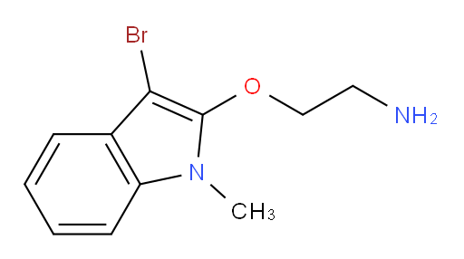 2-[(3-bromo-1-methyl-1H-indol-2-yl)oxy]ethan-1-amine