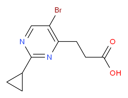 3-(5-bromo-2-cyclopropylpyrimidin-4-yl)propanoic acid