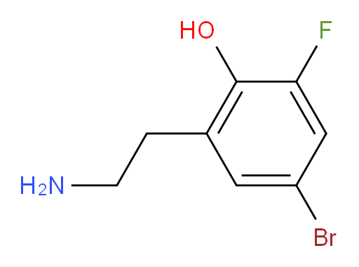 2-(2-aminoethyl)-4-bromo-6-fluorophenol
