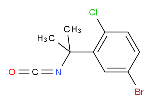 4-bromo-1-chloro-2-(2-isocyanatopropan-2-yl)benzene