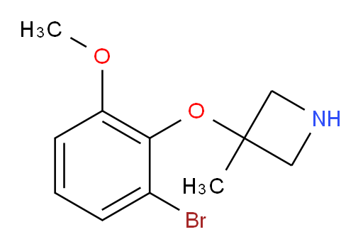 3-(2-bromo-6-methoxyphenoxy)-3-methylazetidine