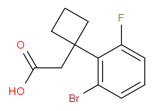 2-[1-(2-bromo-6-fluorophenyl)cyclobutyl]acetic acid