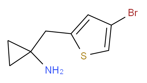1-[(4-bromothiophen-2-yl)methyl]cyclopropan-1-amine