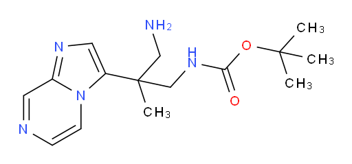 tert-butyl N-(3-amino-2-{imidazo[1,2-a]pyrazin-3-yl}-2-methylpropyl)carbamate